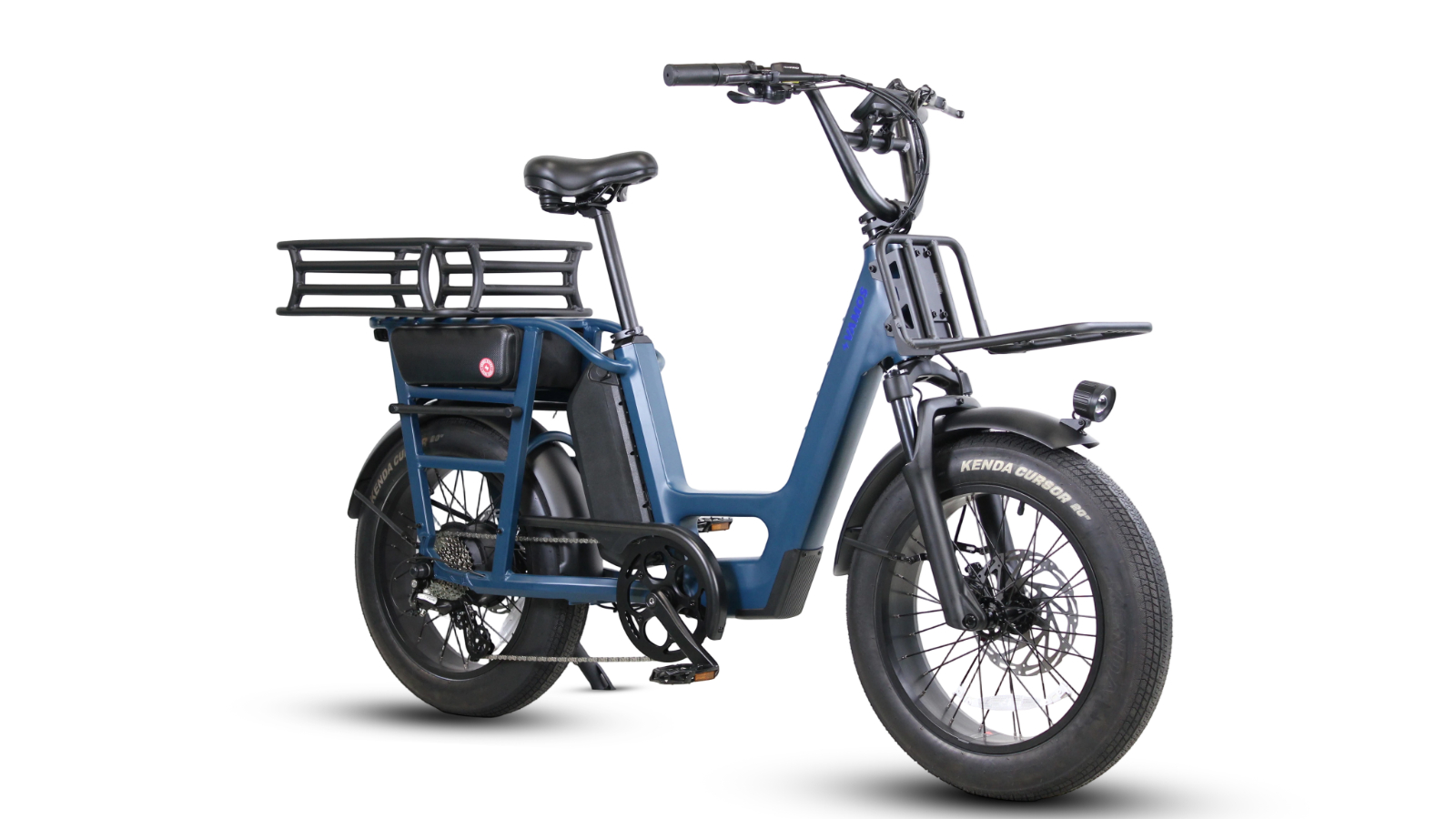 Vamos Bikes All-Purpose Compact Cargo E-Bike - Blue