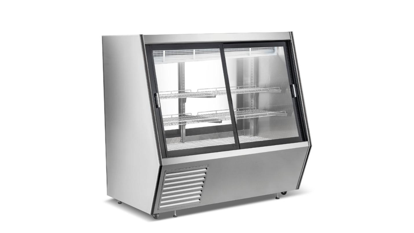 Bonvue AMS-15DD Dual-Access Refrigerated Deli, Meat and Seafood Display Case