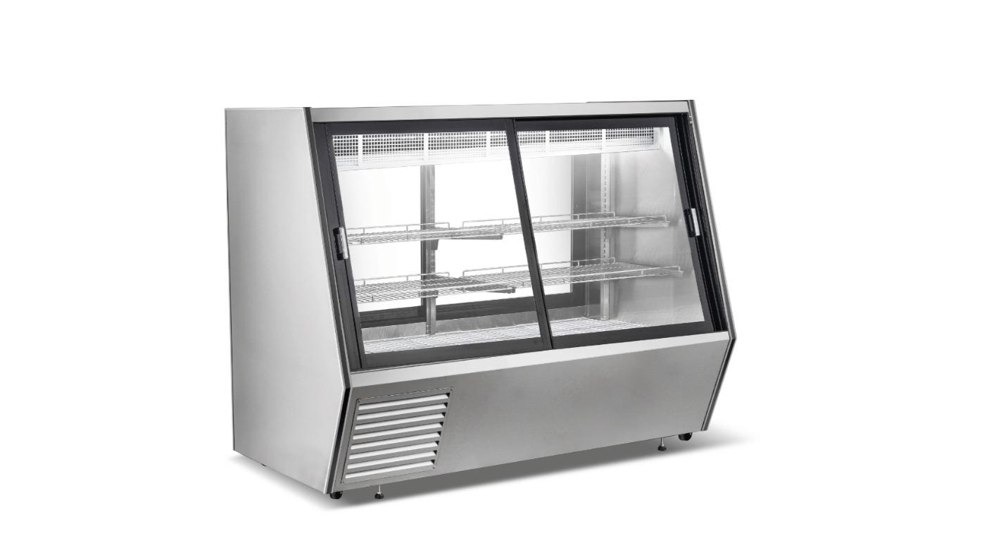 Bonvue AMS-18DD Dual-Access Refrigerated Deli, Meat and Seafood Display Case