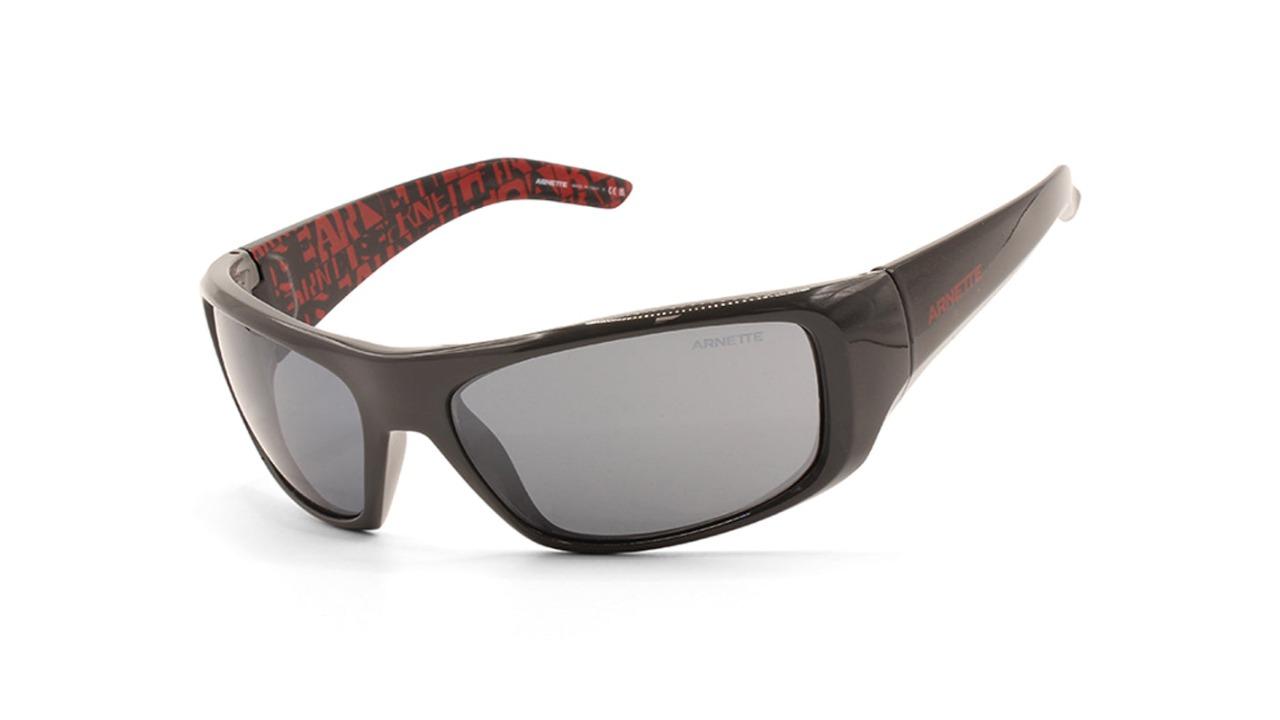 Arnette AN4182 29156G Hot Shot Mirror Sunglasses - Dark Grey/Grey