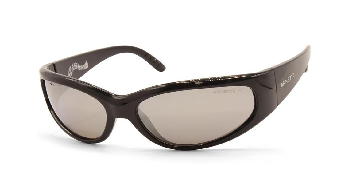 Arnette AN4302 2900Z3 Shiny Mirror Catfish Sunglasses - Black/Silver