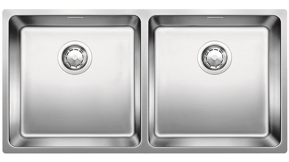 Blanco Stainless Steel Double Bowl Inset/Flushmount Sink with Overflow