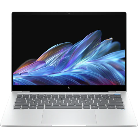HP Omnibook X 14-inch Snapdragon X Plus 8 Core/16GB/512GB SSD Next Gen AI CoPilot+ PC Laptop – Glacier Silver