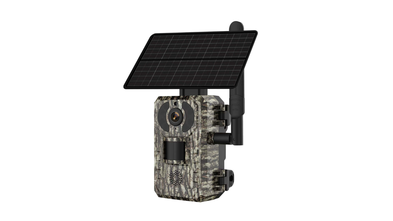 Vimel Alarm Trail Hunting Live View 4G Solar Security Camera - Camouflage