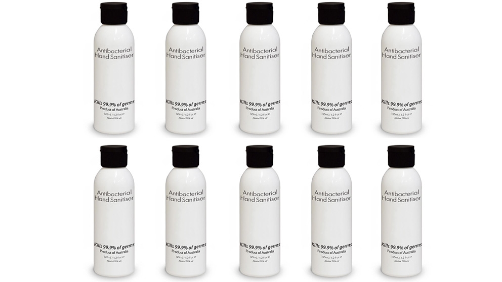 10x 125ml Antibacterial Hand Sanitiser