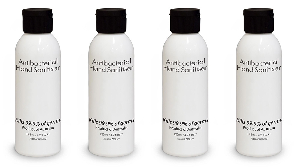 4x 125ml Antibacterial Hand Sanitiser