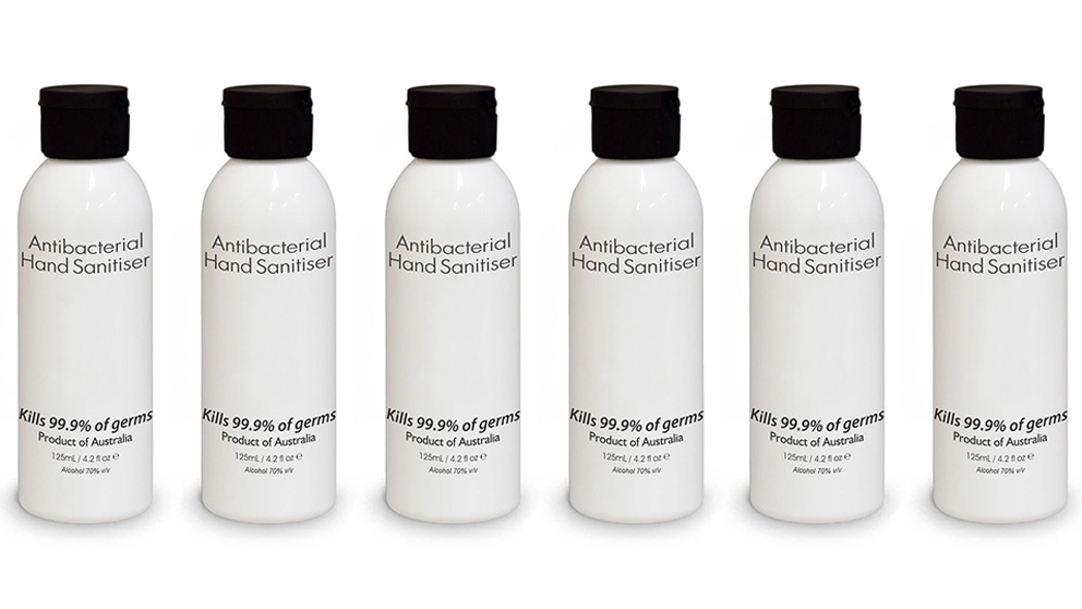6x 125ml Antibacterial Hand Sanitiser