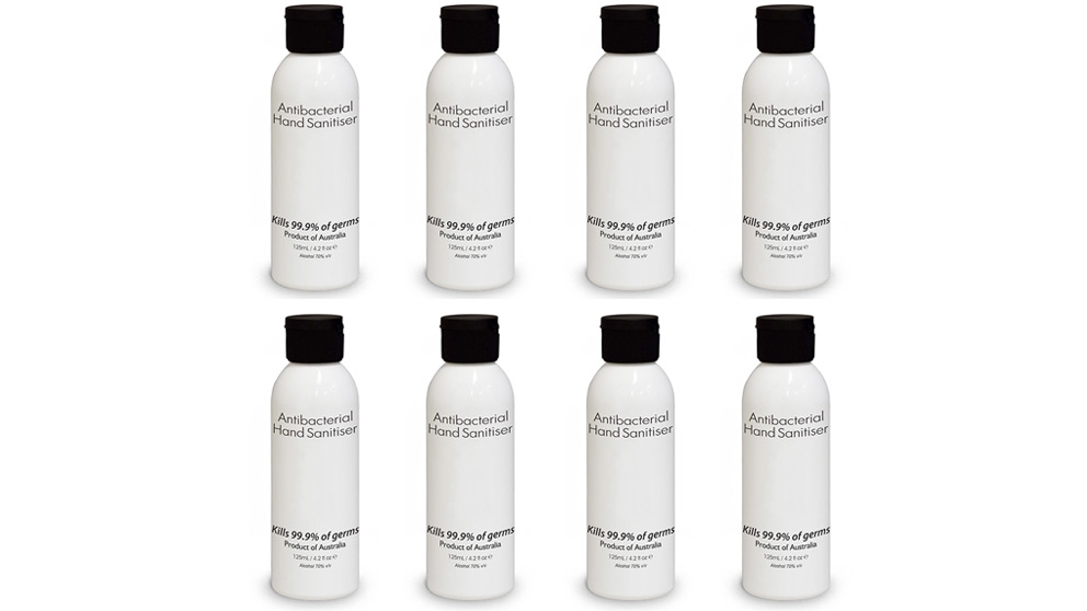 8x 125ml Antibacterial Hand Sanitiser