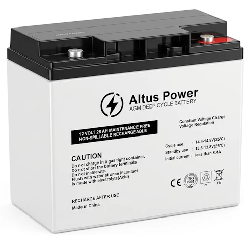Altus 12V 28Ah AGM Deep Cycle SLA Lead Acid Battery