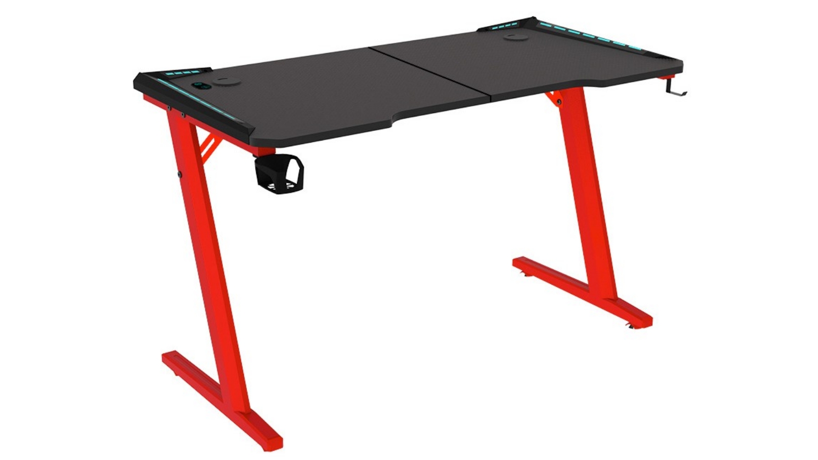 Odyssey8 140cm Dual Panel Red Gaming Desk Harvey Norman