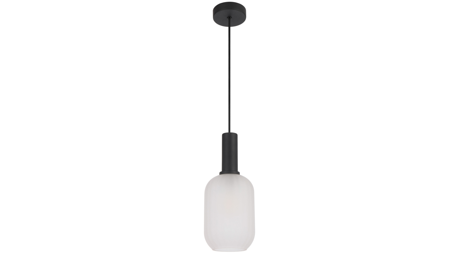 Pretty & Practical Asti Black Frost Glass Pendant Light