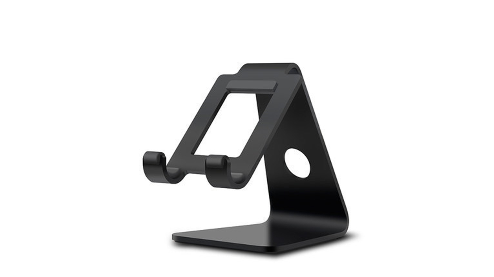 TODO 3.5-8inch Anti-Slip Aluminium Alloy Mobile Phone and Tablet Stand - Black