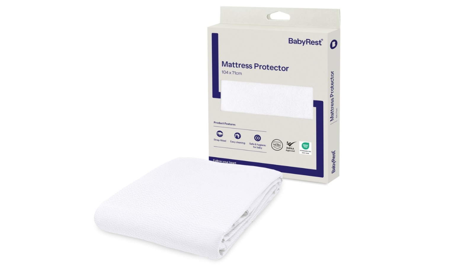 BabyRest Waterproof Mattress Protector for Portacot