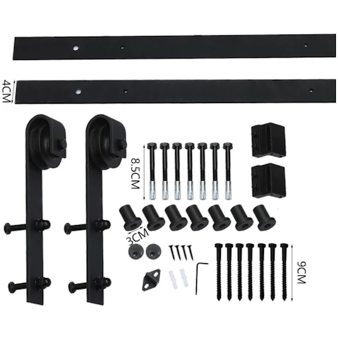 Levede Antique Double Barn Door Track Kit - 3 Metres