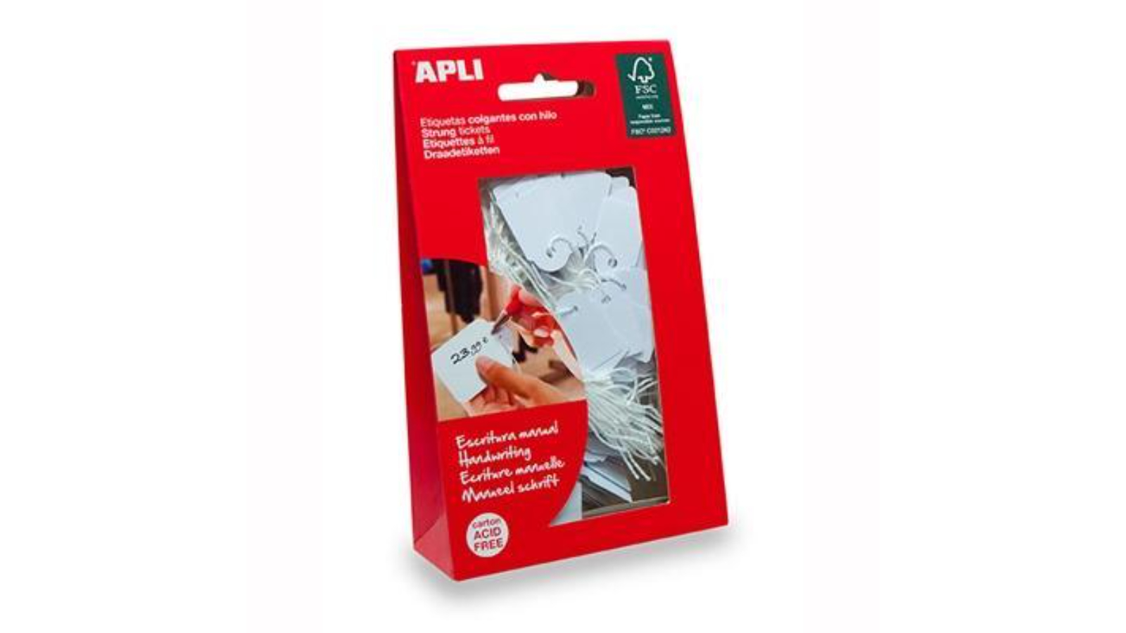 Apli 2.8 x 5.3cm Strung Tickets Tag - Pack of 500