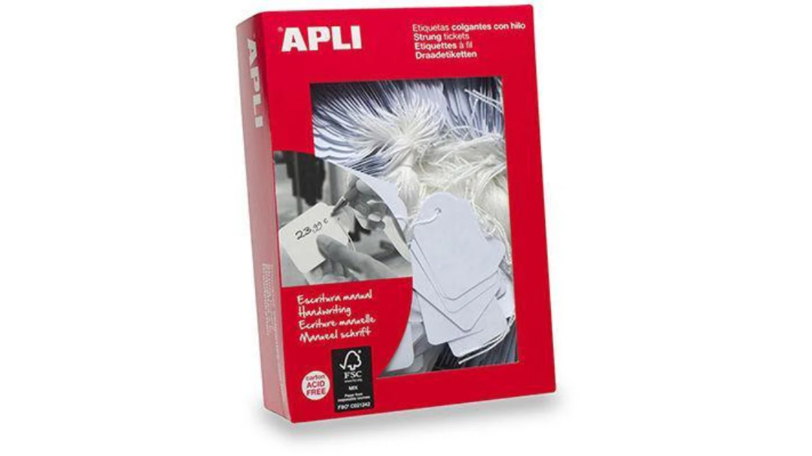 Apli 3.6 x 5.3cm Strung Tickets Tag - Pack of 500