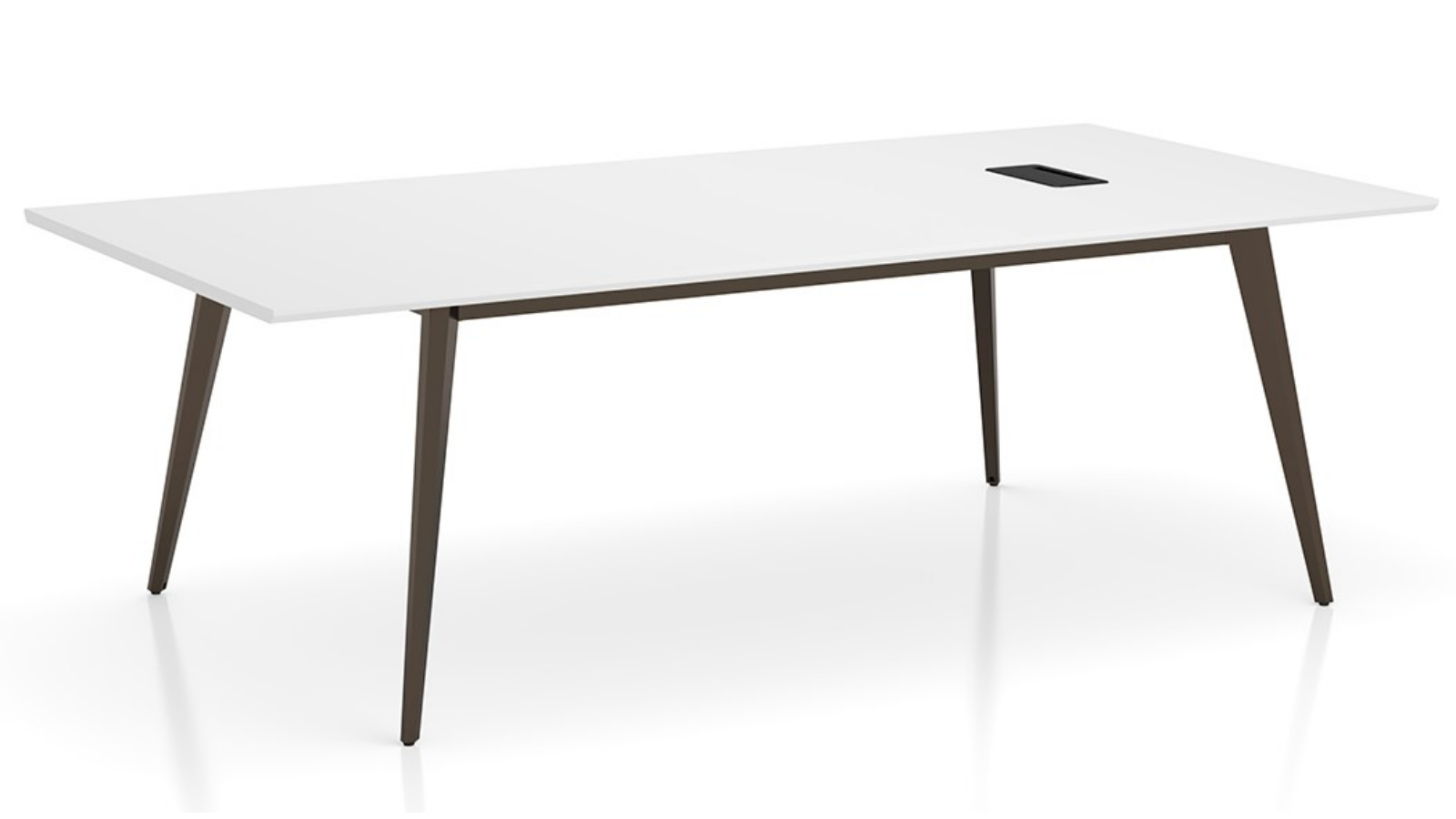 HelloFurniture Esma Meeting Table White and Grey