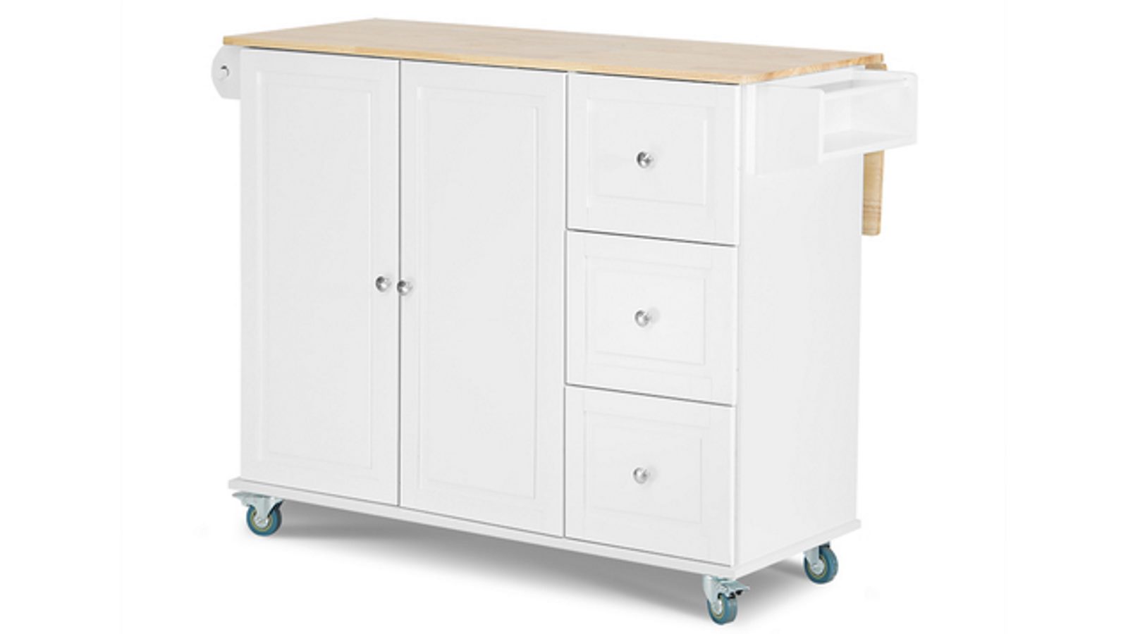HelloFurniture Elwood Rolling Kitchen Trolley