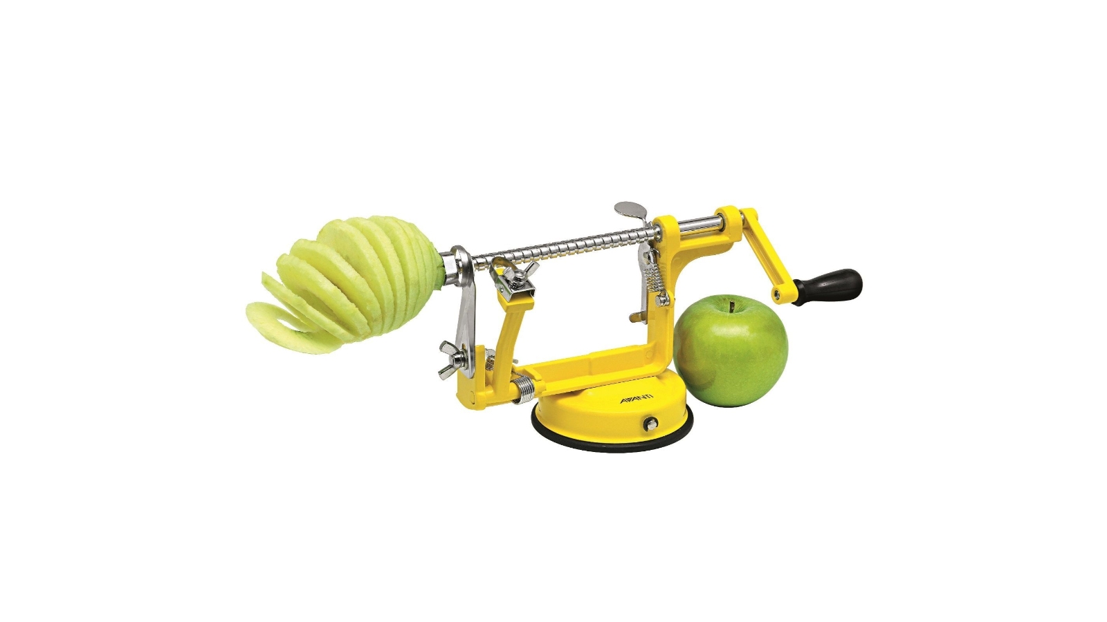 Avanti Apple Peeler Corer and Slicer Yellow Harvey Norman