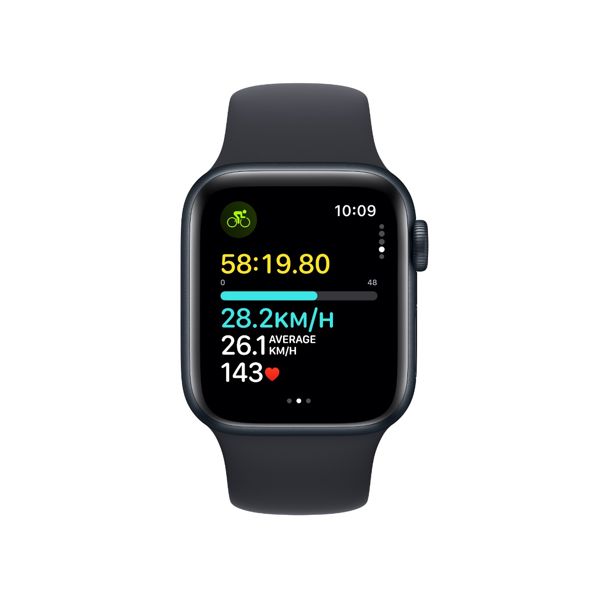 Apple Watch SE 40mm Midnight Aluminium Case with Midnight Sport