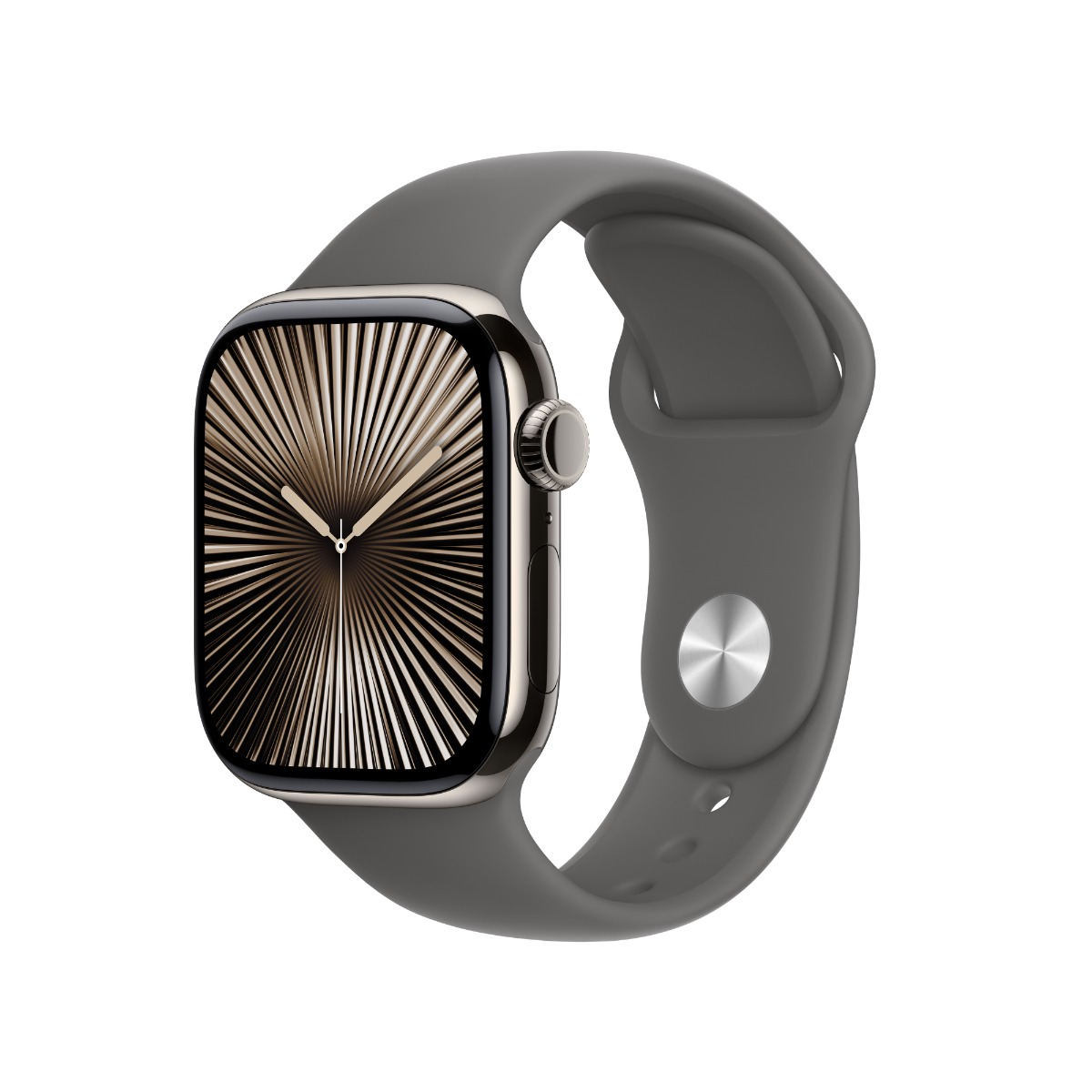 Apple Watch Series 10 GPS Cellular 42mm Natural Titanium Case with Natural Milanese Loop Harvey Norman
