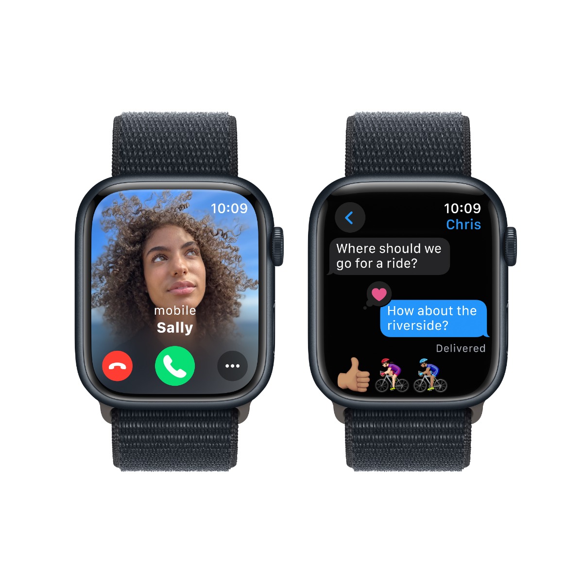 Apple Watch Series 9 GPS 45mm Midnight Aluminium Case with Midnight Sport Loop Harvey Norman