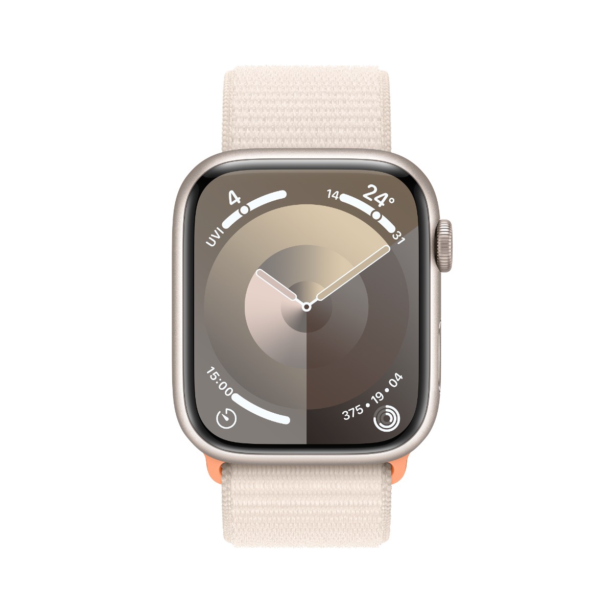 Apple Watch Series 9 45mm Starlight Aluminium Case with Starlight