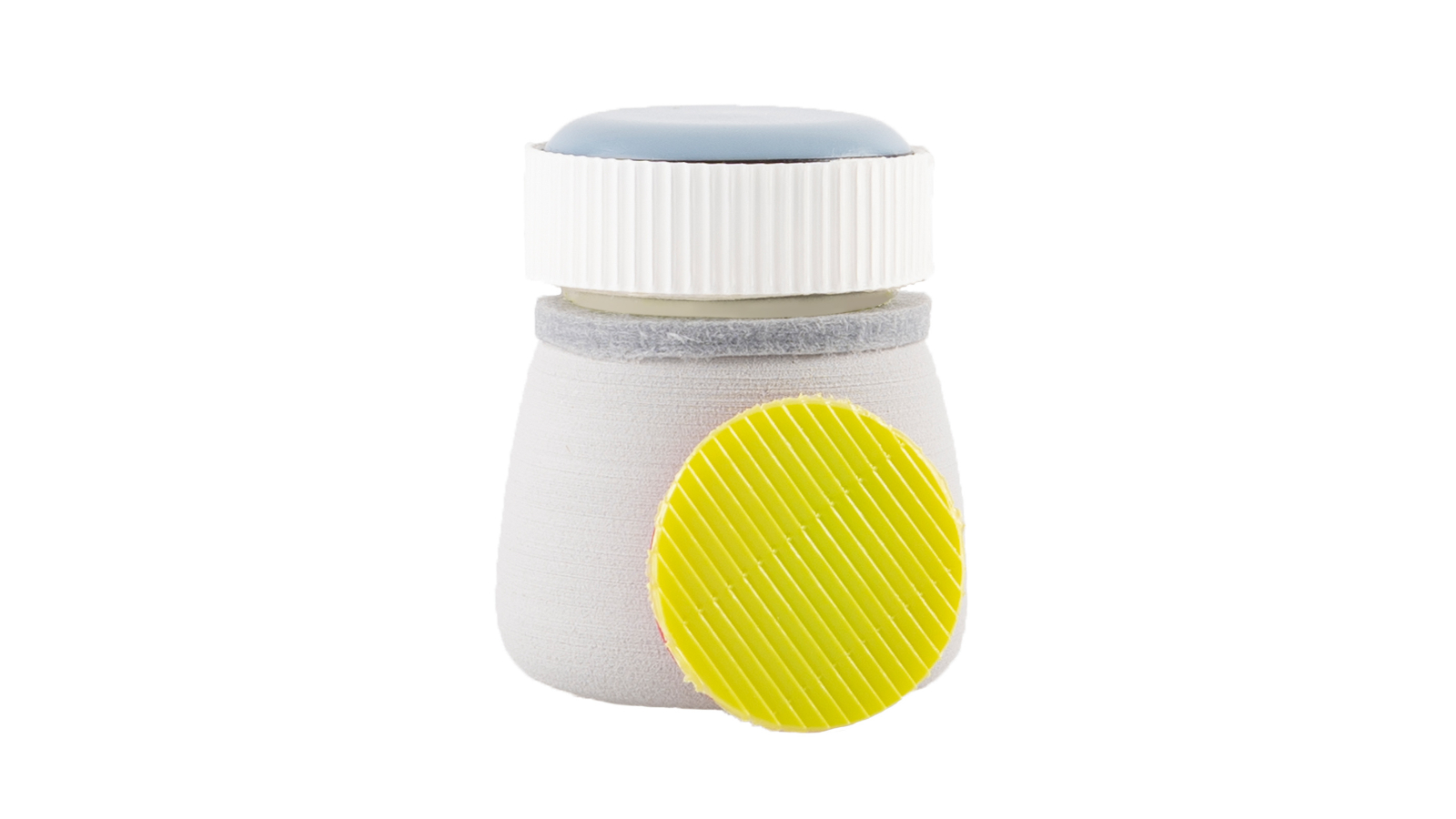 Minfactory Fish Tank Corner Moss Scraper Magnetic Cleaner - Grey