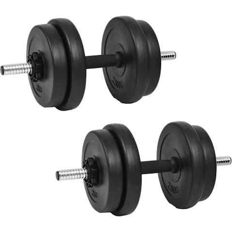 vidaXL 14 Piece Dumbbell Set - 20kg