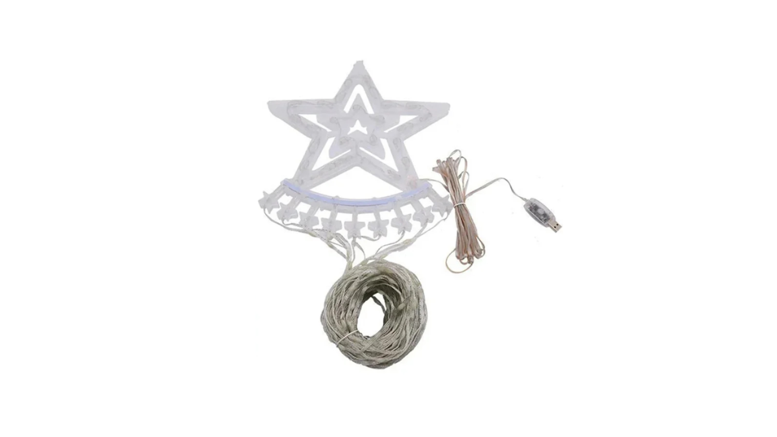 NNETM Dazzling Drapes 200 LED Waterfall Lights for Christmas Tree