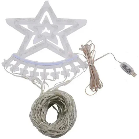 NNETM Dazzling Drapes 200 LED Waterfall Lights for Christmas Tree