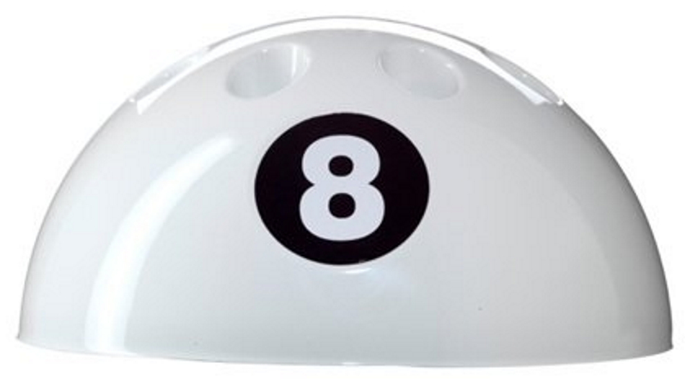 Mitchell 8 Ball Shape Pool Snooker Billiard Cue Stand Rack - White ...
