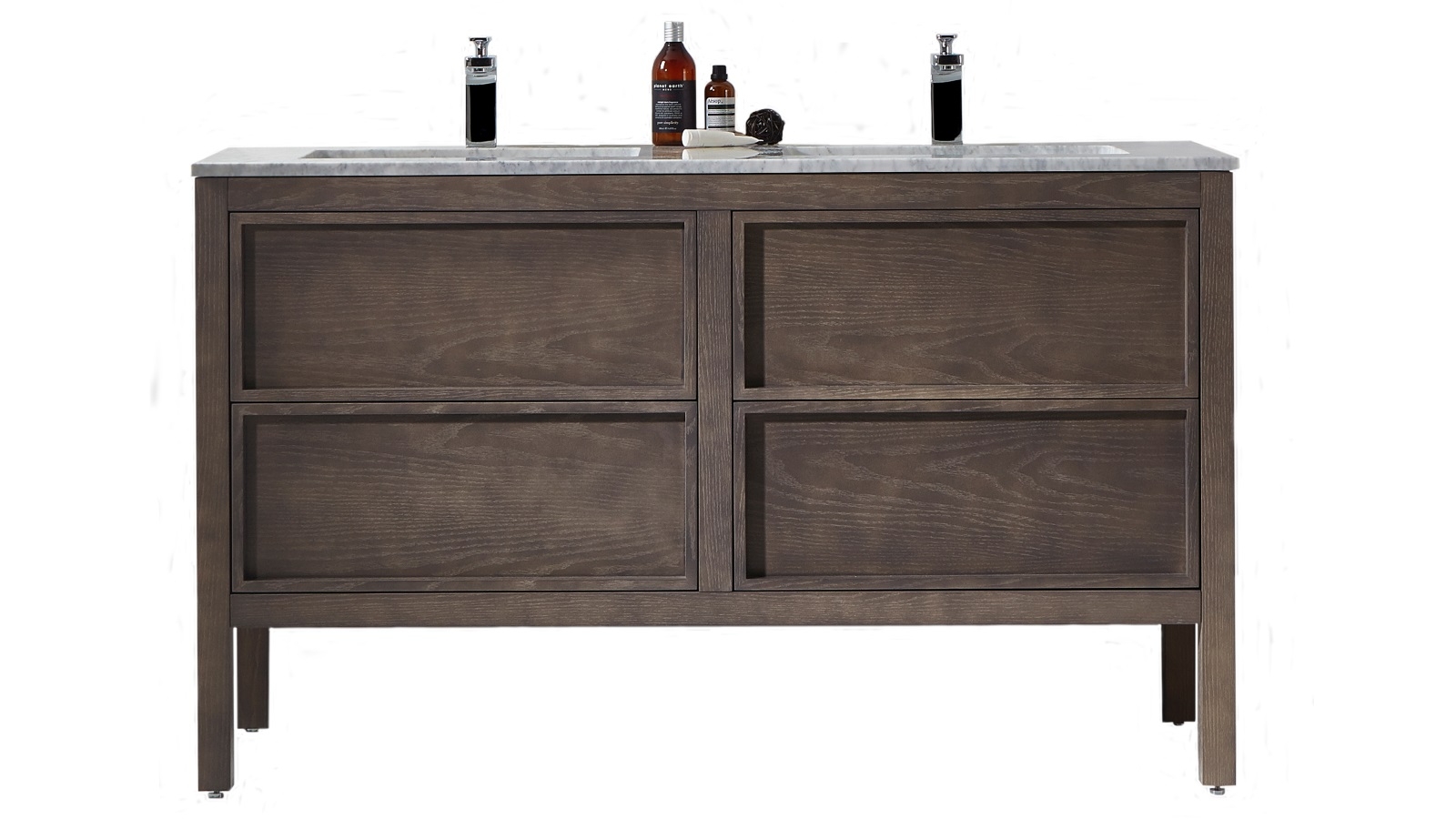 Parisi Arrivo 1400 Floor Cabinet and Wash Basin - Cashmere Oak
