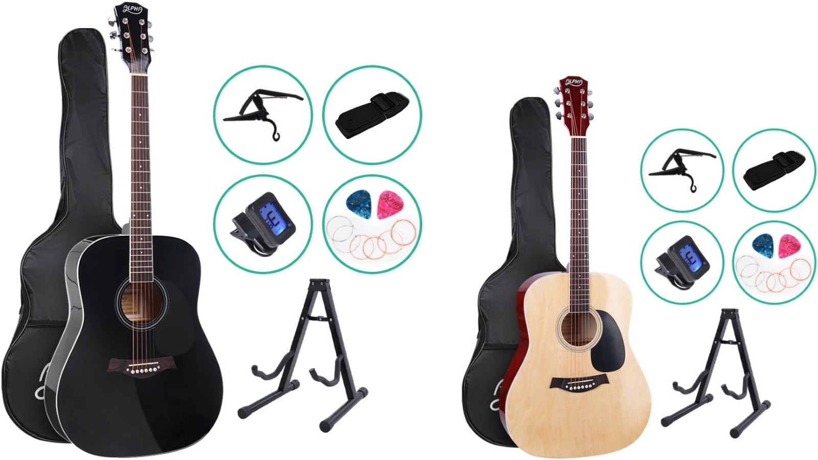 Alpha 41 Inch Wooden Acoustic Guitar