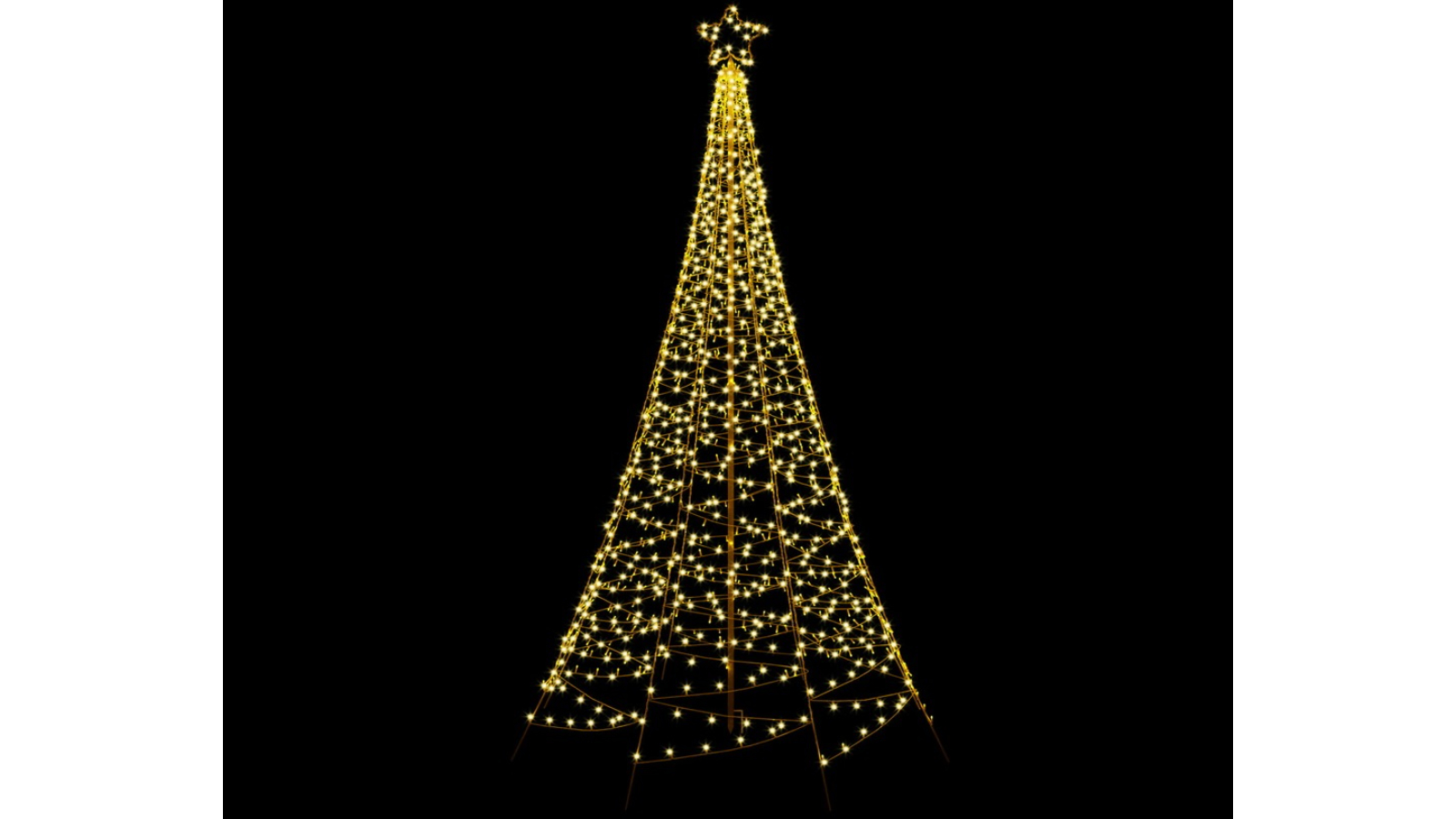 Jingle Jollys 2.1metre 320 LED Solar Christmas Tree Net Light