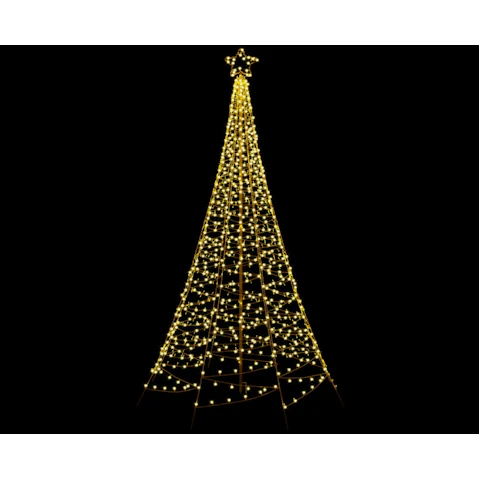 Jingle Jollys 2.1metre 320 LED Solar Christmas Tree Net Light