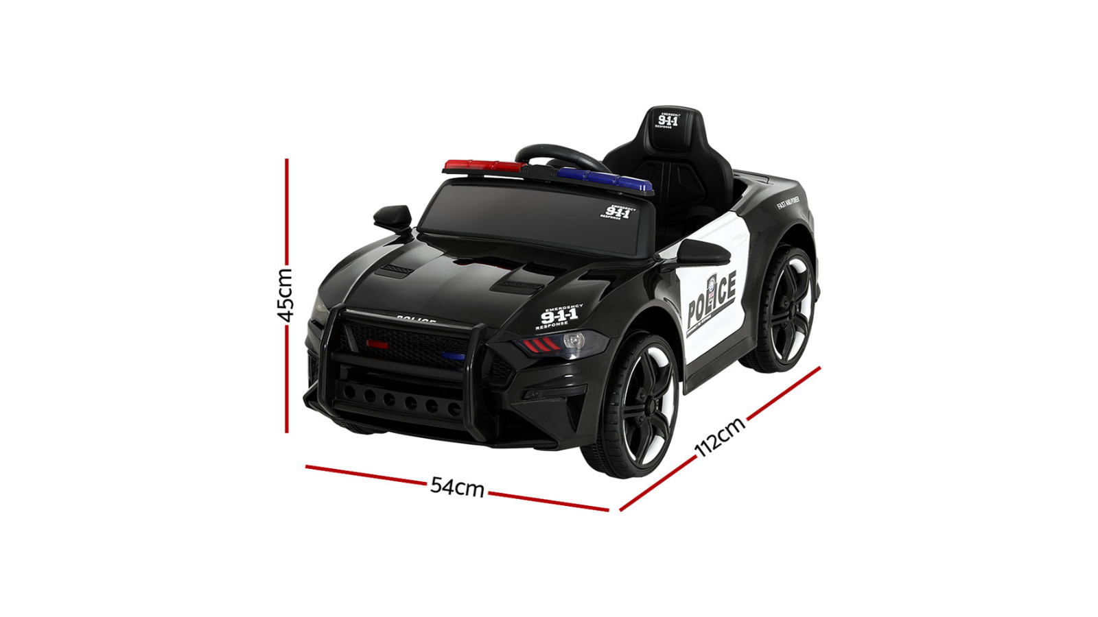 battery powered police car