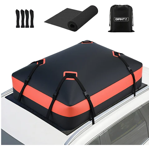 Giantz Roof Top Cargo Bag Waterproof Car Luggage Carrier 15 Cubic Ft Universal