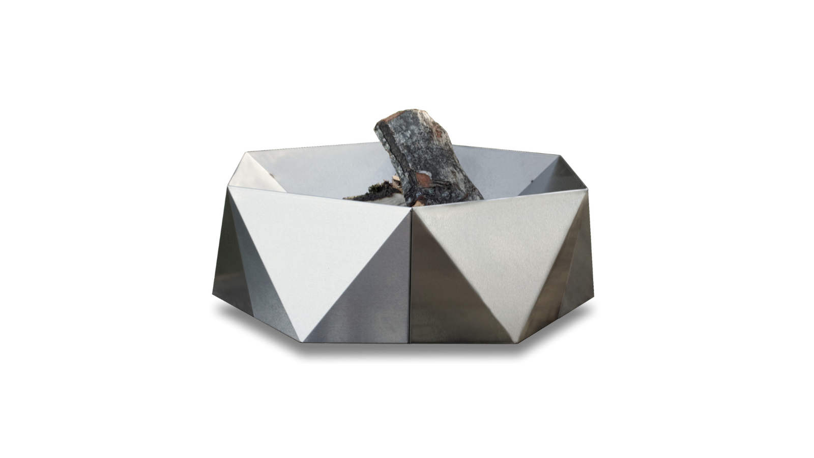 Alfred Riess Šešiakampis Stainless Steel Fire Pit