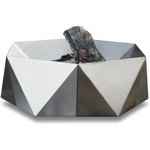 Alfred Riess Šešiakampis Stainless Steel Fire Pit