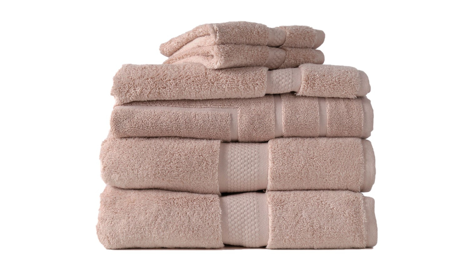 Canningvale Piece Aria Cotton Towel Set Dusty Rose Harvey Norman - Main Image
