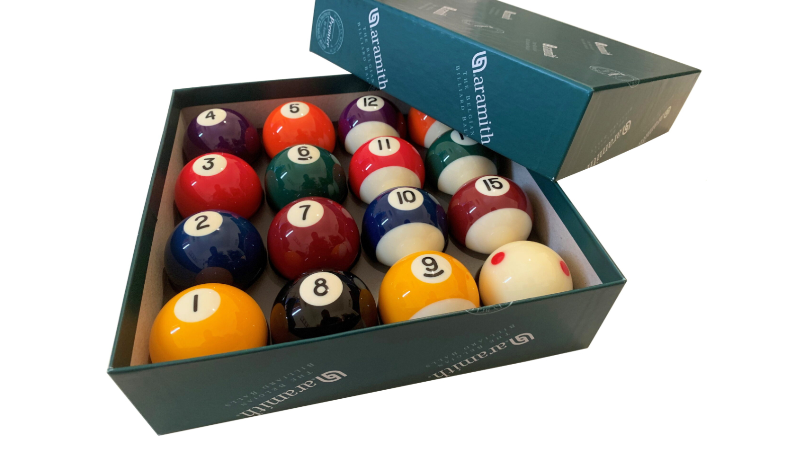 Aramith Premier 2inch Pool Ball  with 1 and 7/8inch Measle White Ball