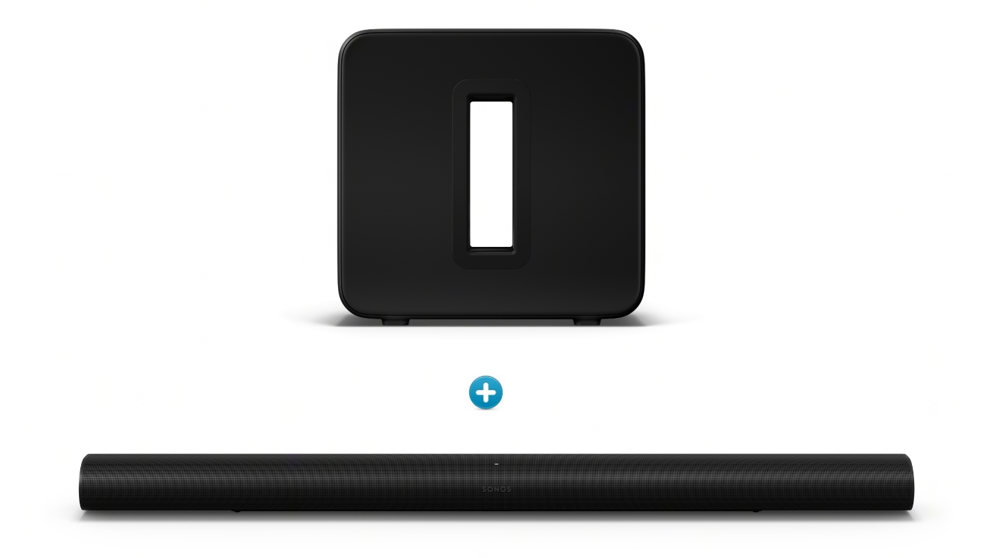 Sonos Arc Ultra Soundbar Sub Subwoofer Package Black