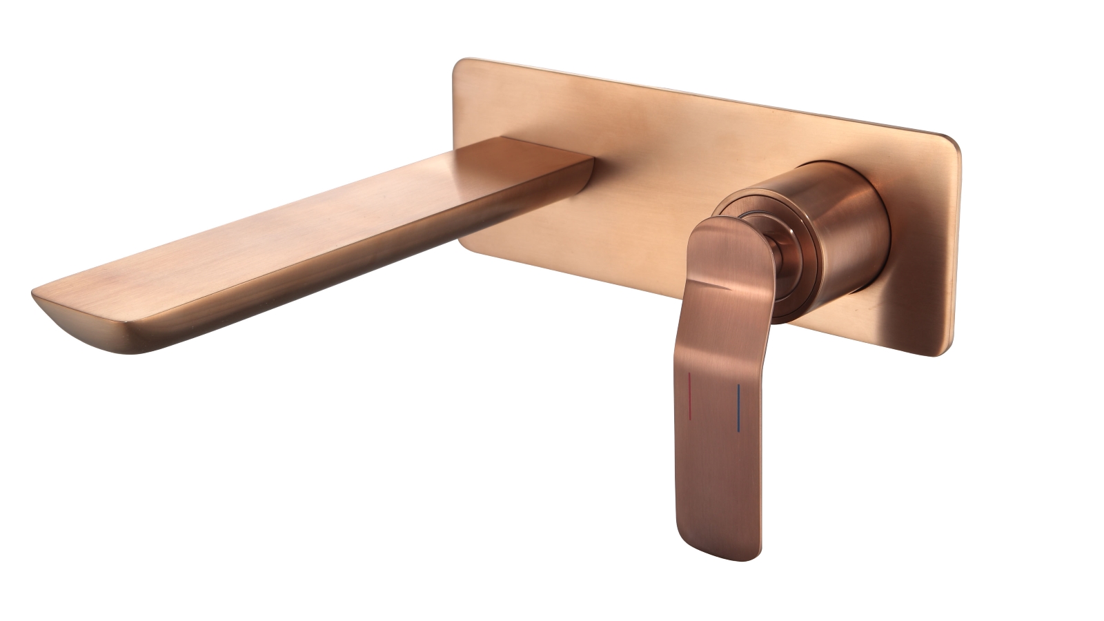Arcisan Synergii Wall Mounted Basin Mixer - Brushed Rose Gold PVD