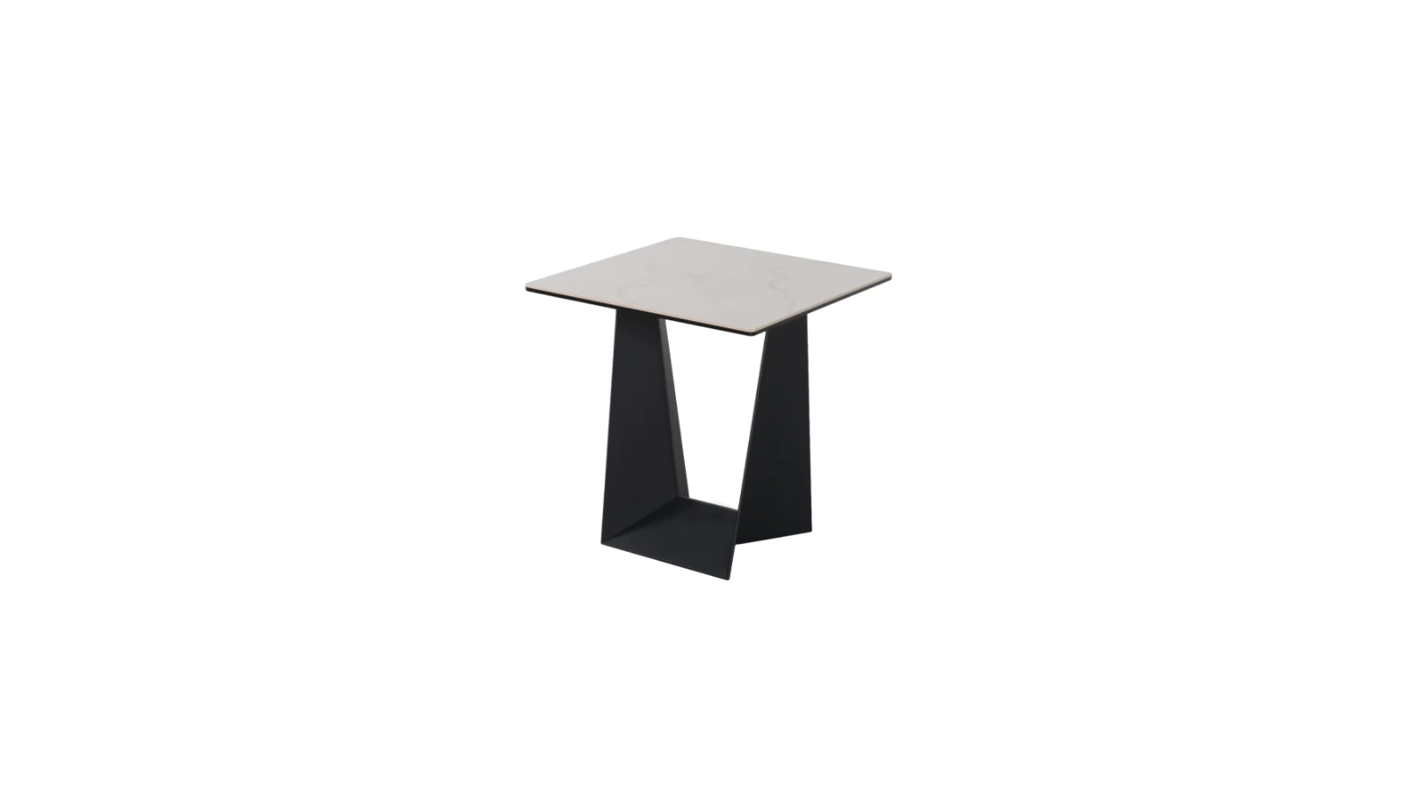 Raimon Furniture Modern Square End Lamp Side Table Ceramic - Marmo