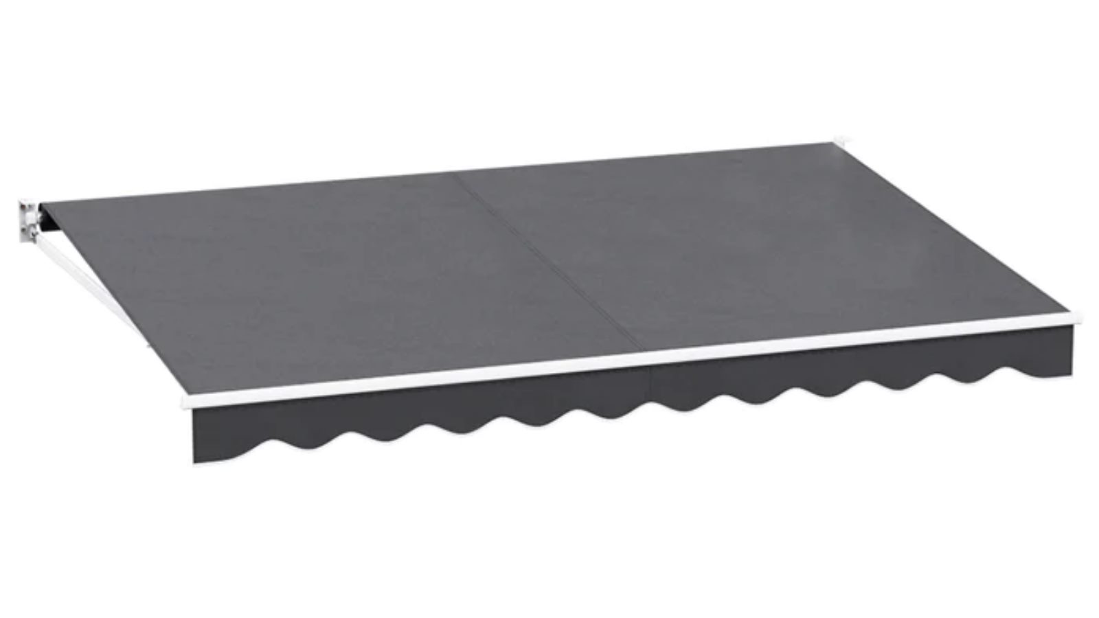 Instahut Manual 4mx2.5m Retractable Folding Arm Awning Sunshade - Grey