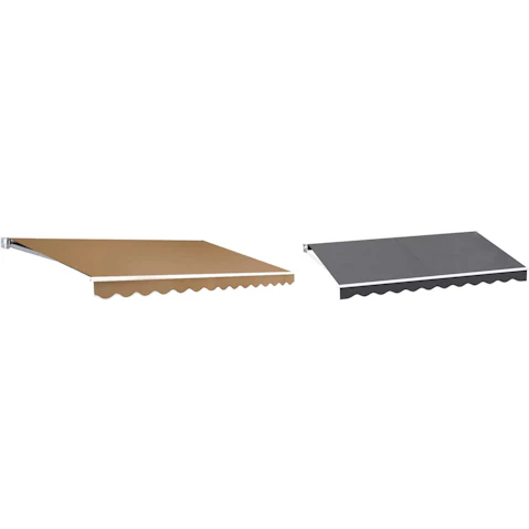 Instahut Manual 4mx3m Retractable Folding Arm Awning Sunshade