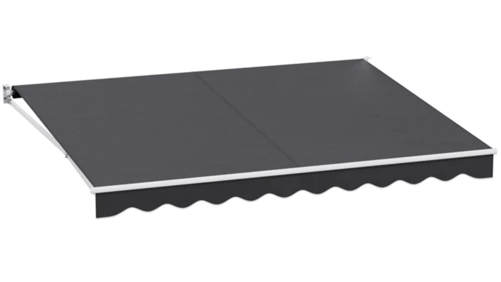 Instahut Manual 4mx3m Retractable Folding Arm Awning Sunshade - Grey