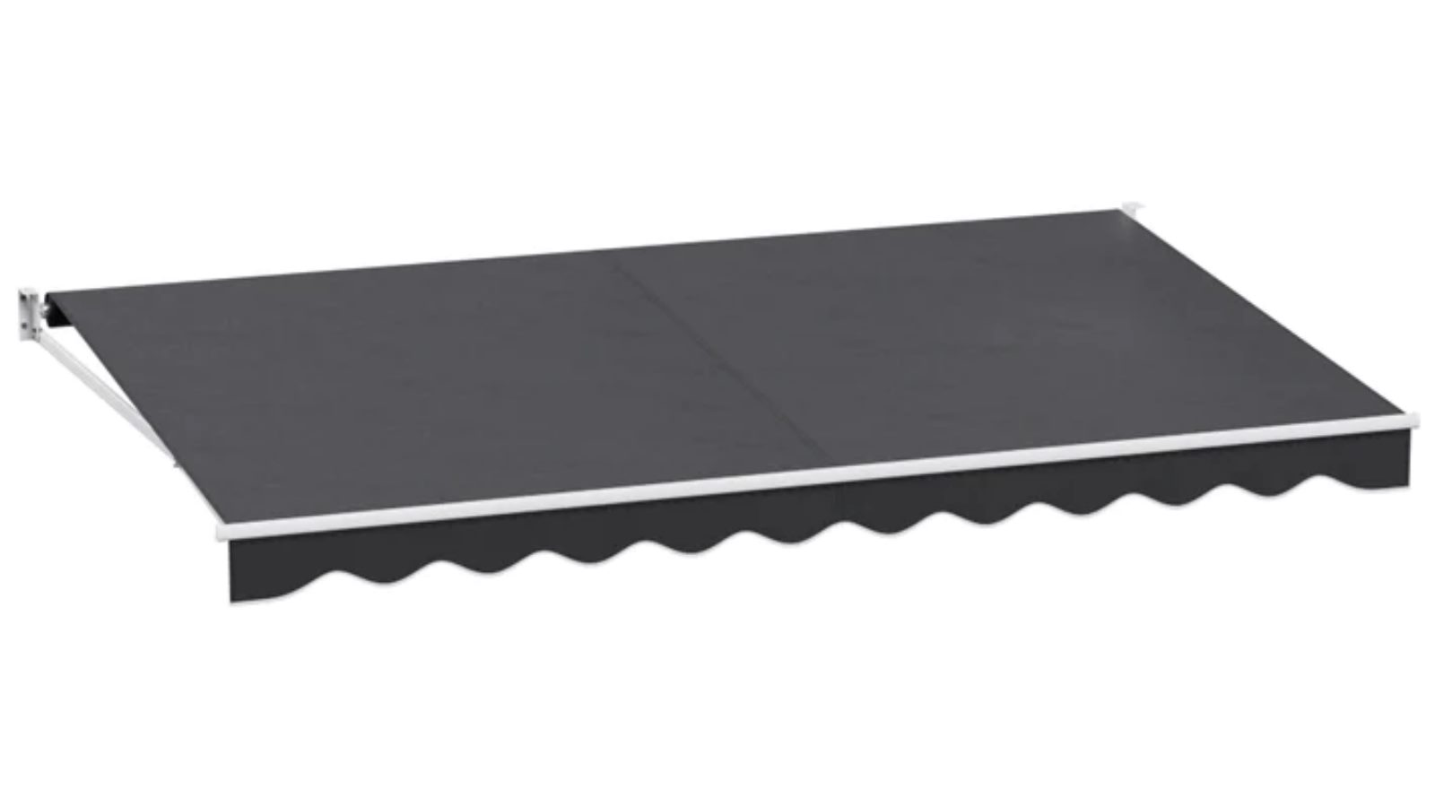 Instahut Manual 4.5mx2.5m Retractable Folding Arm Awning Sunshade - Grey