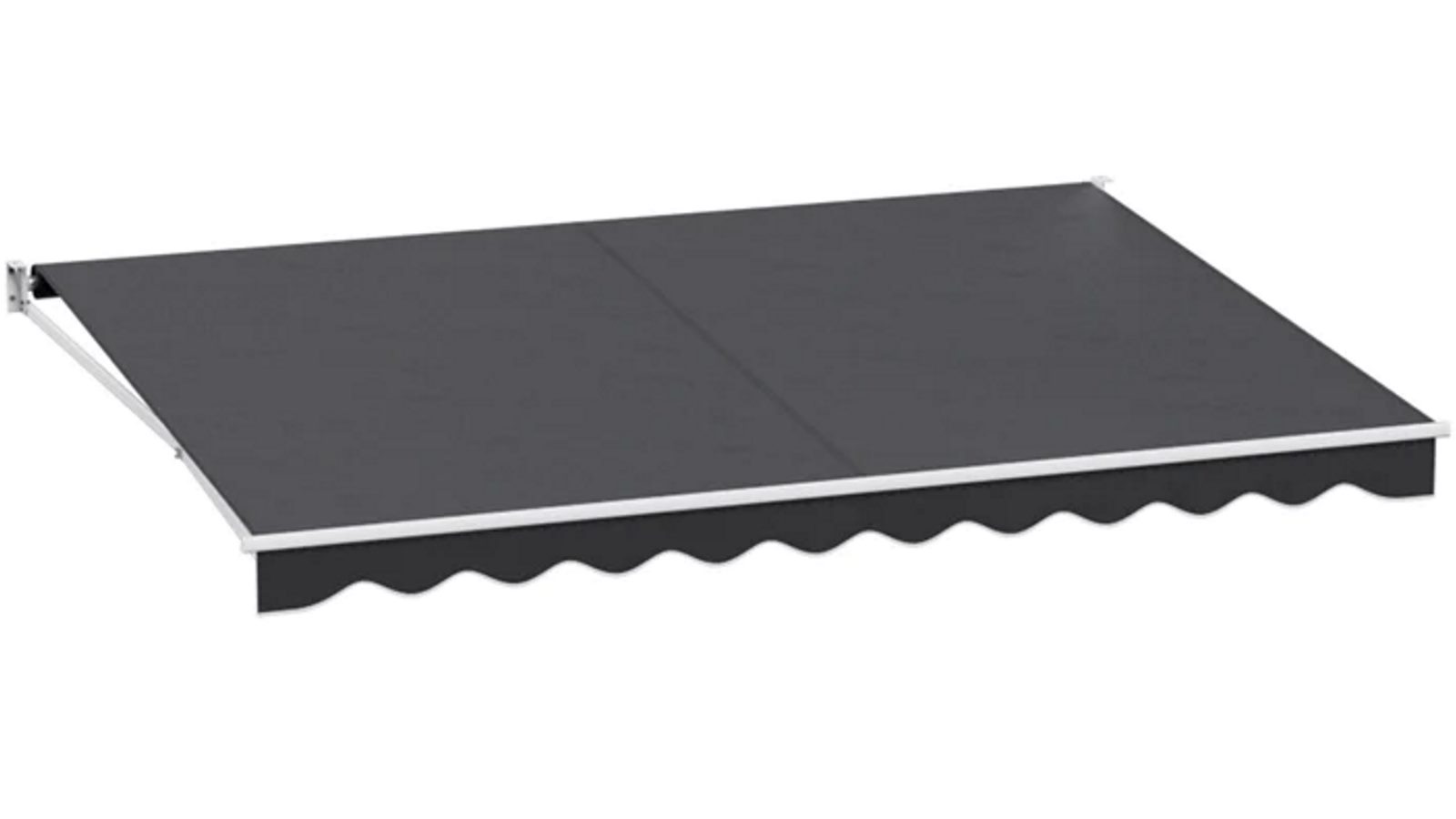 Instahut Manual 4.5mx3m Retractable Folding Arm Awning Sunshade - Grey